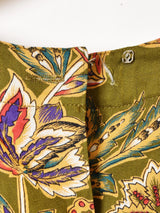 LizClaibone 総柄 ノーカラー 長袖ワンピース