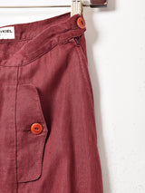 フランス製 リネン フレアスカート