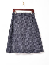 ドット柄 リバーシブル ラップスカート