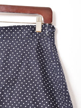 ドット柄 リバーシブル ラップスカート