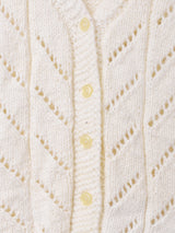 透かし編み ニットベスト