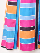 フリルカラー 切り替えデザイン 長袖ワンピース