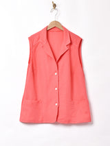 オープンカラーベスト