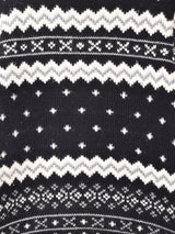 総柄 ハイネック セーター