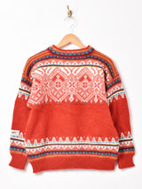 ノルディック風デザインセーター