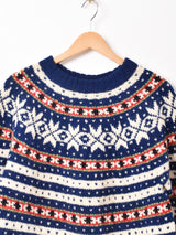 総柄 ノルディックセーター