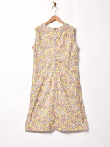 小花柄 スリーブレスワンピース