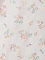 【2色展開】Meridian フラワー刺繍 パフスリーブ 半袖ブラウス