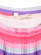 ボーダー プリーツスカート