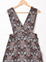 Meridian ペイズリー柄 タペストリーノースリーブワンピース