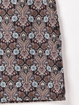 Meridian ペイズリー柄 タペストリーノースリーブワンピース