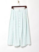 ギンガムチェック スリットスカート