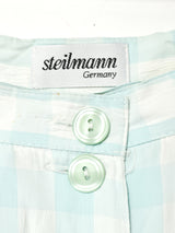 ギンガムチェック スリットスカート