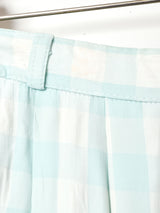 ギンガムチェック スリットスカート