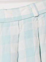 ギンガムチェック スリットスカート