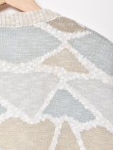 柄ニットベスト