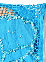 カットワーク×スパンコールトップス