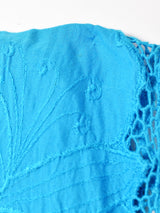 カットワーク×スパンコールトップス