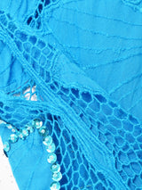 カットワーク×スパンコールトップス