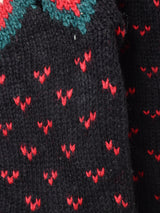 総柄 ドッグ ジップアップ カーディガン