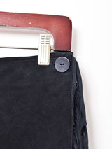 スエード ラップフリンジスカート