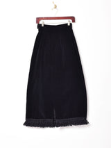 ベロア フリンジスカート