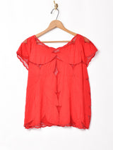 カットワークトップス