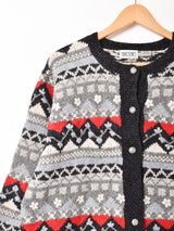 総柄 カーディガン