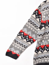 総柄 カーディガン