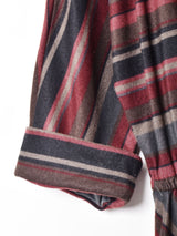 ドルマンスリーブ ボーダーワンピース