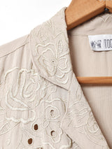 スリーブレス カットワークトップス