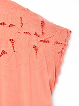 後染め カットワークトップス