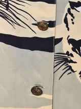 イタリア製 アニマル シルクシャツ