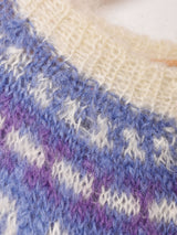 ハンドニット モヘアカーディガン