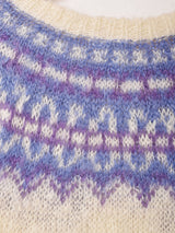 ハンドニット モヘアカーディガン