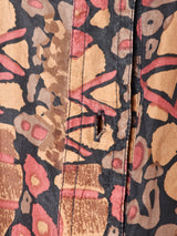 総柄シルクシャツ