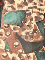 総柄 シルクシャツ