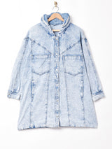 ケミカルウォッシュデニムコート