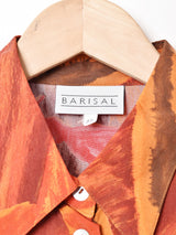 総柄 長袖シャツ