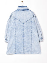 ケミカルウォッシュデニムコート