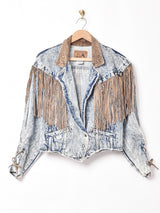 フリンジデニムジャケット