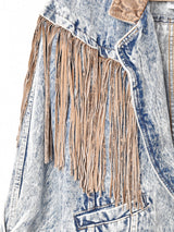 フリンジデニムジャケット