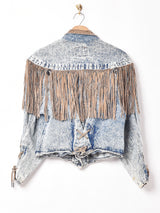 フリンジデニムジャケット