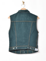 後染め デニムベスト