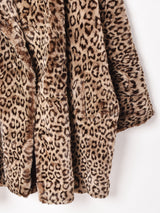 フランス製 レオパード柄 ファーコート