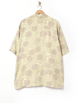 総柄 オープンカラーシャツ