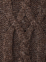 ウッドボタン チロル カーディガン