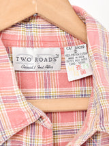 スリーブレス チェック柄シャツ