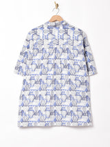 オープンカラー 総柄シャツ