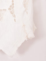 カットワークトップス